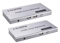 Kabel CAT5 / CAT6 Przedłużacz HDMI KVM 120m z USB Audio i mikrofonem przez IP 1080P
