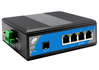 5-portowy przełącznik Ethernet SFP, przemysłowy przełącznik gigabitowy POE 1000 Mb / s