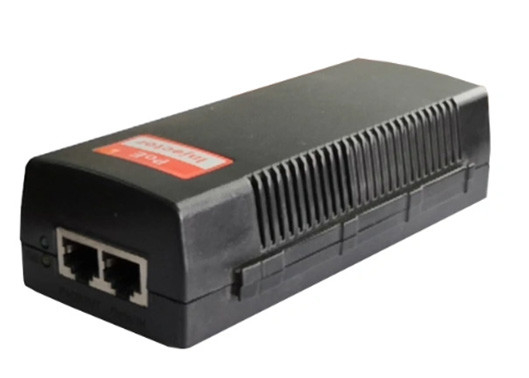 52Vdc 10G Poe Injector zgodny z 2.5g / 5g Ethernet 802.3af/At