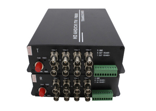 1080P AHD/CVI/TVI Video Fiber Converter 8ch 1080P BNC Video z Rs485 danych