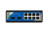 Kaskadowy przełącznik Ethernet POE, 8 portów, jednomodowy, pojedynczy światłowód
