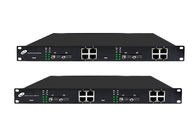 Zarządzany przełącznik światłowodowy do sieci Ethernet 4 optyczne 8 portów Ethernet