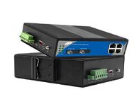 Przemysłowy kaskadowy przełącznik światłowodowy Ethernet 10/100/1000 Mb / s, 4 porty Ethernet i 2 porty optyczne