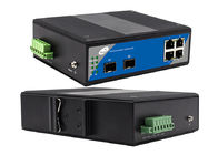 4 portowy zarządzalny przełącznik Ethernet montowany na szynie DIN