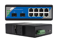 8-portowy przełącznik Gigabit Ethernet z zarządzanym SFP 1310/1550nm 2 portami SFP i 8 portami Ethernet POE