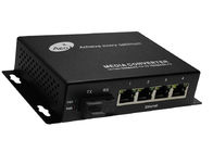 4-portowy konwerter mediów Ethernet POE z 1 portem SC i 4 portami POE