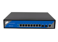 IP30 8-portowy zarządzalny przełącznik POE, 8 gigabitowych portów POE, 2 gigabitowe porty SFP