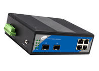 Pełny 4-portowy przełącznik światłowodowy Gigabit 4 gniazda Ethernet 2 SFP