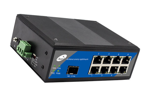 8-portowy gigabitowy przełącznik przemysłowy