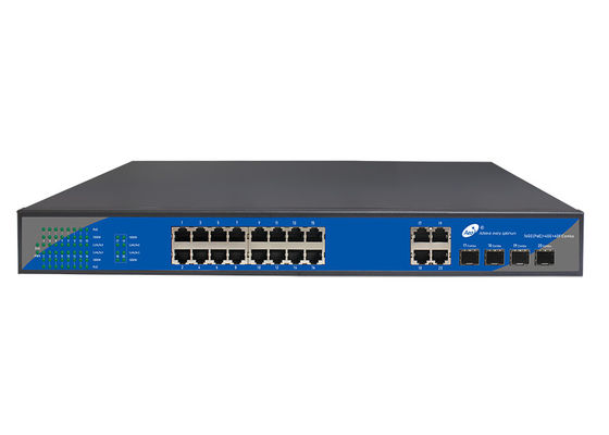 10/100/1000M 16+4+4 Przełącznik POE Przełącznik SFP Ethernet z 4 portami Combo