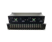 16-kanałowy konwerter światłowodowy HD-SDI z 16 gniazdami modułów