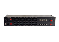 32-kanałowy konwerter światłowodowy z 4 portami Ethernet 10/100 Mb / s