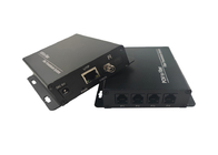 4-kanałowy konwerter światłowodowy RJ11 z 1 portem Ethernet 10/100 Mb / s