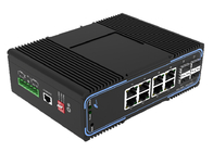 FCC Managed 4 przełączniki światłowodowe SFP 10/100/1000 Mb/s z 8 portami Ethernet 10/100/1000 Mb/s