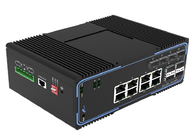 Zarządzany przełącznik światłowodowy SFP IP40 z 8 portami Ethernet 10/100/1000 Mb/s
