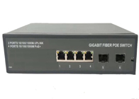 Przełącznik światłowodowy Full Gigabit POE SFP Przełącznik Ethernet Poe 4 porty z 2 Sfp