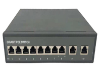 Metalowy przełącznik Ethernet Full Gigabit POE 8 portów 2 porty uplink