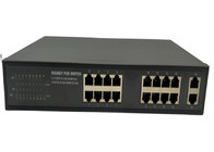 Przełącznik Gigabit Ethernet POE z 16 portami POE 2 porty uplink