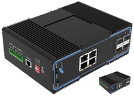 Zarządzany przełącznik światłowodowy SFP Full Gigabit 4 porty Ethernet POE i 4 porty SFP