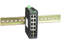 Przemysłowy przełącznik światłowodowy Ethernet z pierścieniem prowadzącym 8GE UTP + 4 porty SFP