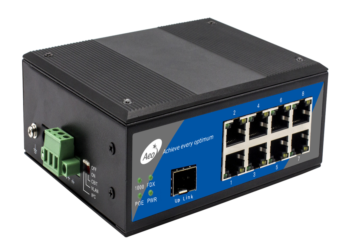 Jednorazowy przełącznik POE Ethernet z zewnętrznym zasilaczem 8 portów