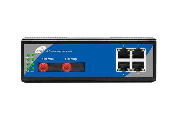 4-portowy przełącznik światłowodowy IEEE802.3 10 / 100Mbps Ethernet