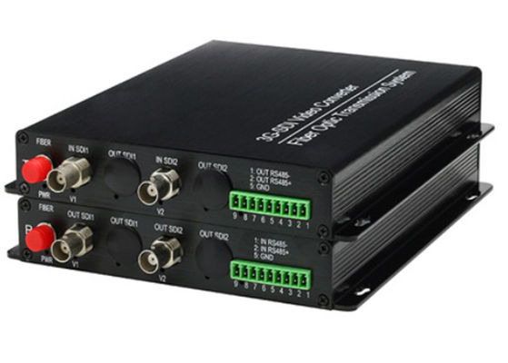 2-kanałowy konwerter 3G SDI HD SDI na światłowód 2 BNC 1 port optyczny